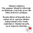 adamova jabucica jeste li znali tekst