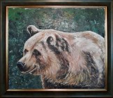 Medvjed, ulje na platnu, 60 x 50 cm