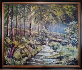 Mlada šuma, ulje na platnu, 60 x 50 cm
